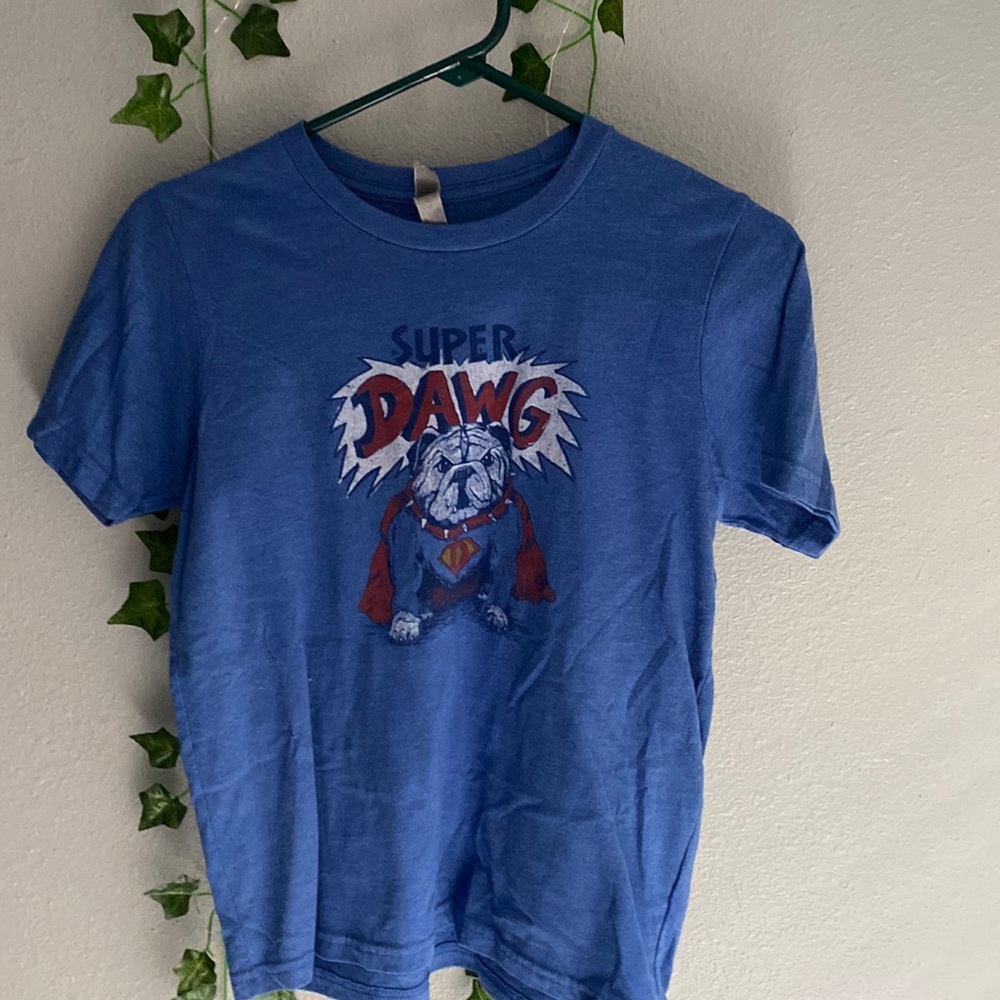 blue mr. p’s tee. youth large